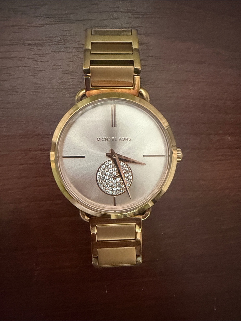Watch on bracelet-style band